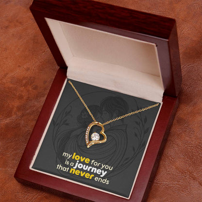 Forever Love Necklace: with Personalized message card (optional)