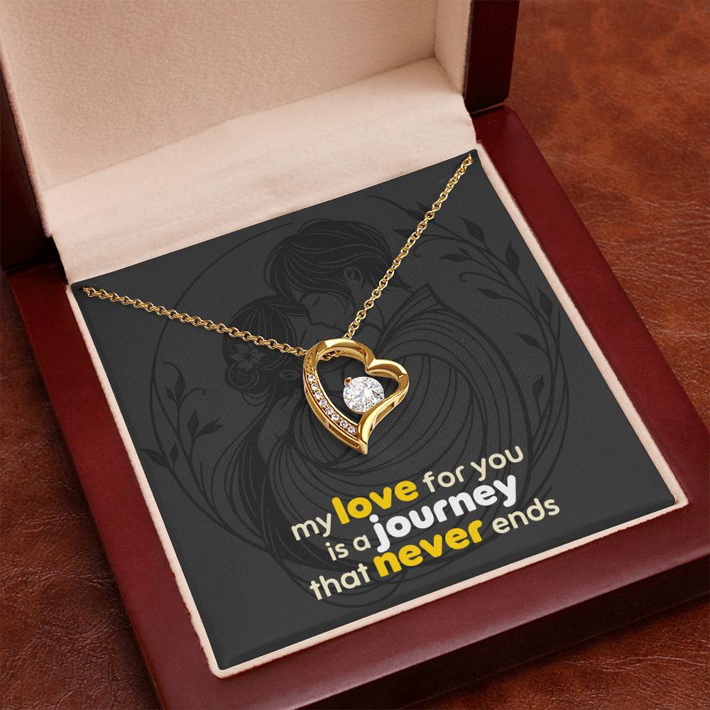 Forever Love Necklace: with Personalized message card (optional)