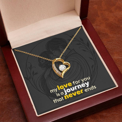 Forever Love Necklace: with Personalized message card (optional)