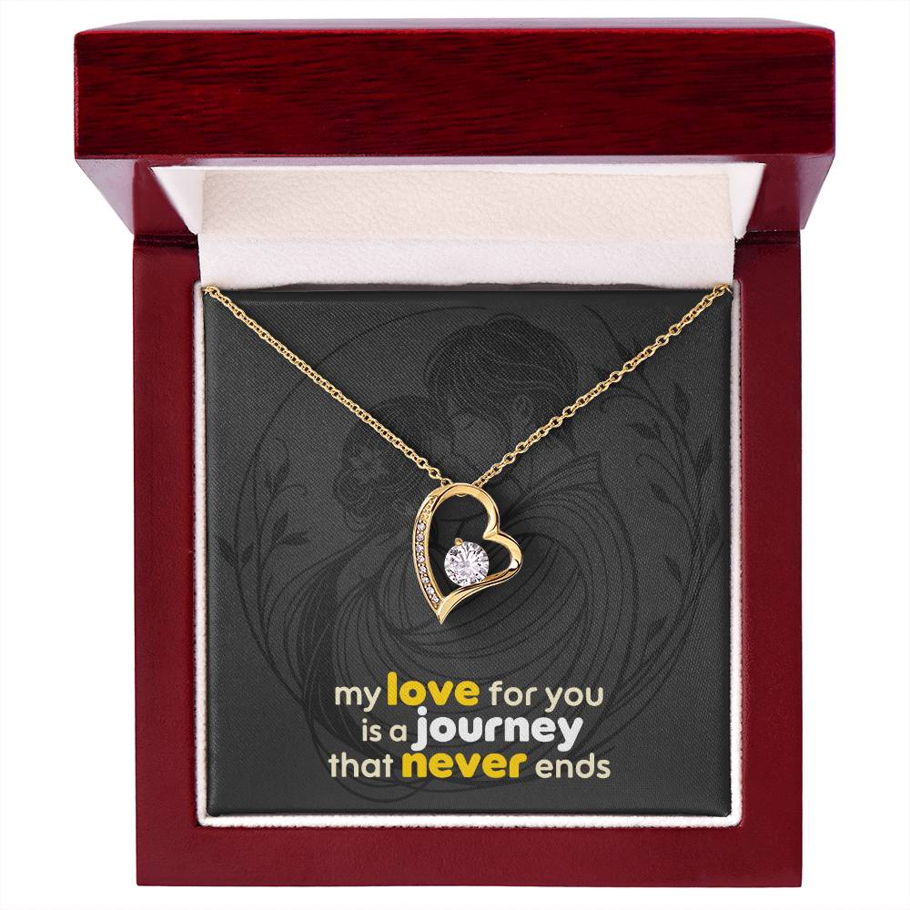Forever Love Necklace: with Personalized message card (optional)