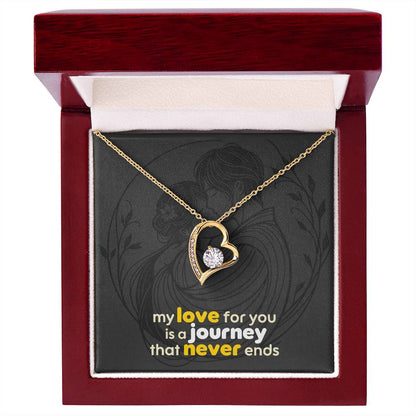 Forever Love Necklace: with Personalized message card (optional)
