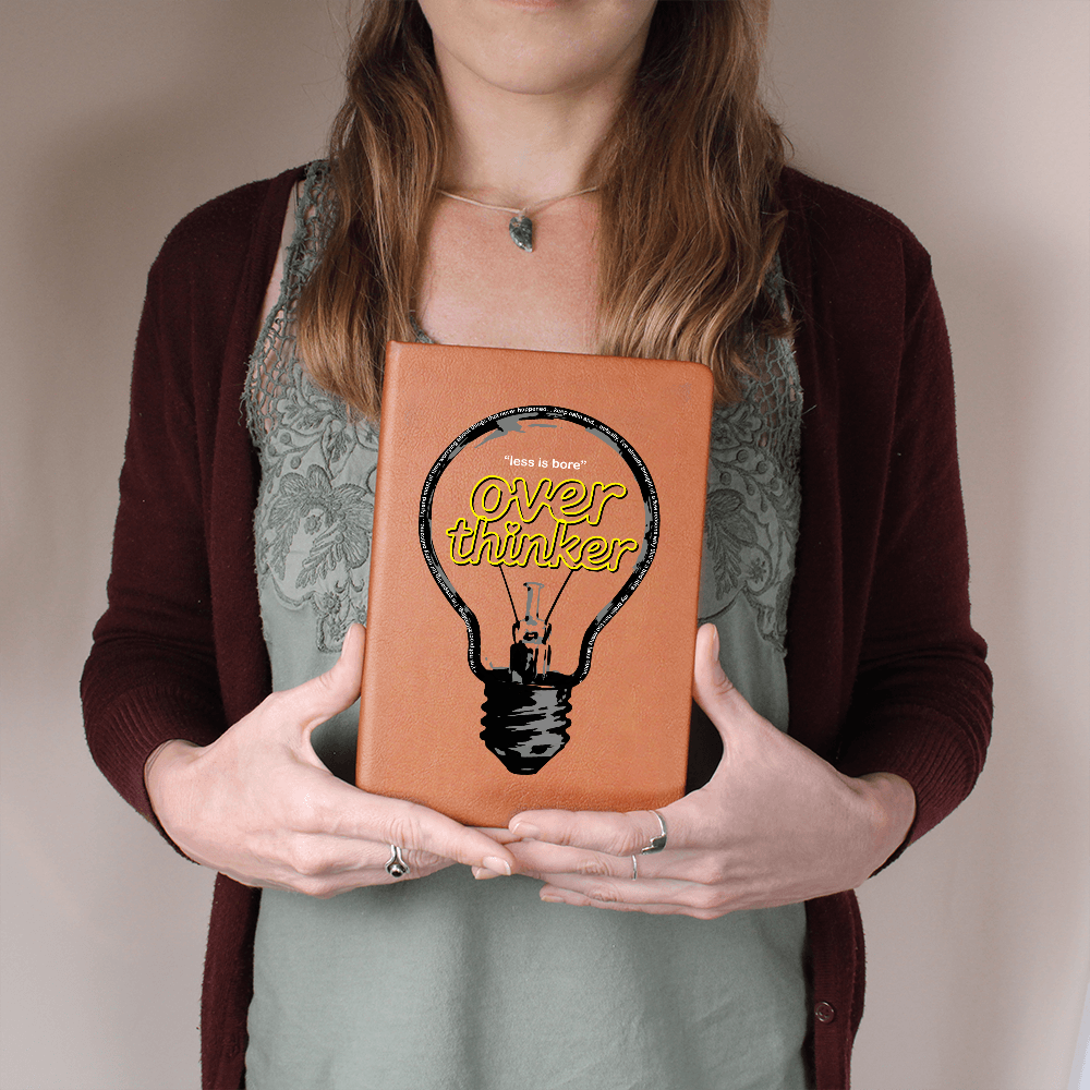"Overthinker" Graphic Journal: Less is bore... just buy it!