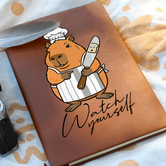 "Watch Yourself" Graphic Journal: Don't mess with this Capybara's notebook!