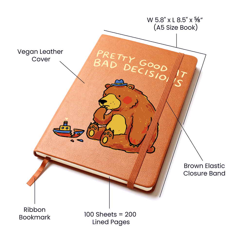 "Pretty Good at Bad Decisions" Graphic Journal: The Ultimate Mistake Log!