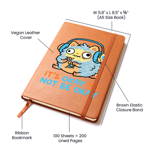 "It's Okay to Not be Okay" Graphic Journal: Self-Care at its finest!
