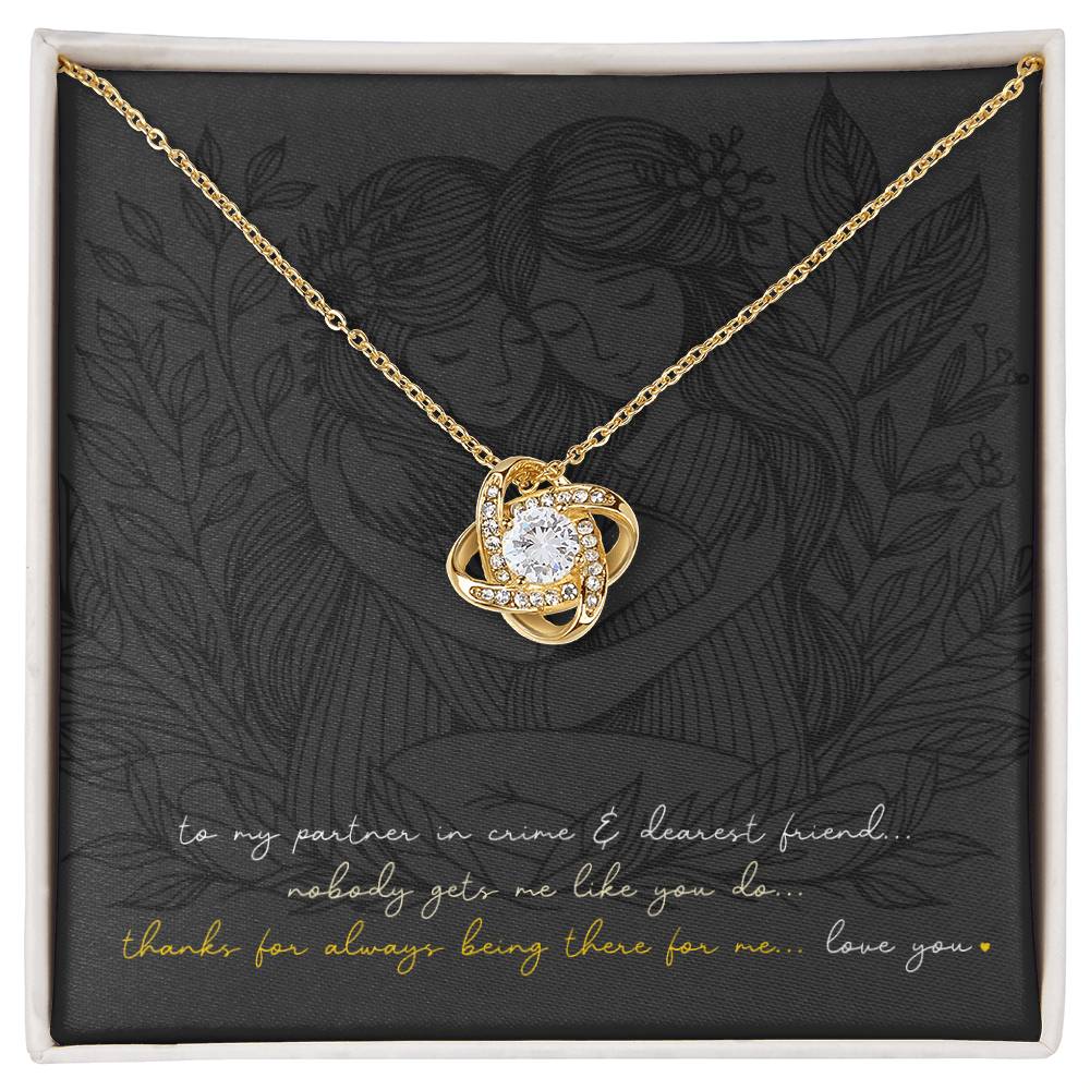 Love Knot Necklace: Personalized (optional) for sisters, besties, & soul mates!