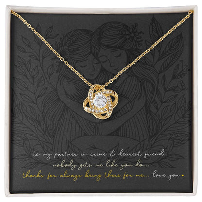 Love Knot Necklace: Personalized (optional) for sisters, besties, & soul mates!