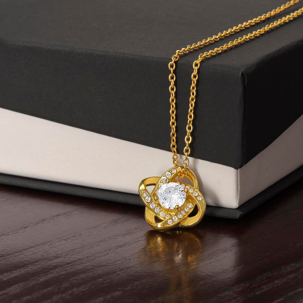 Love Knot Necklace: Personalized (optional) for sisters, besties, & soul mates!