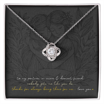 Love Knot Necklace: Personalized (optional) for sisters, besties, & soul mates!