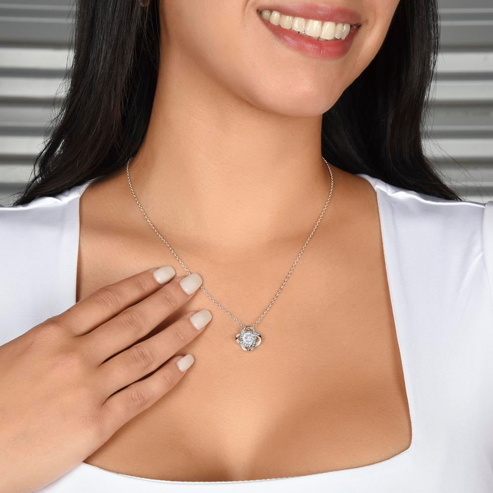 Love Knot Necklace: Personalized (optional) for sisters, besties, & soul mates!