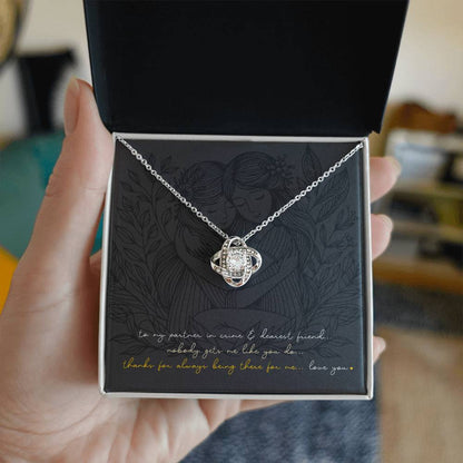 Love Knot Necklace: Personalized (optional) for sisters, besties, & soul mates!