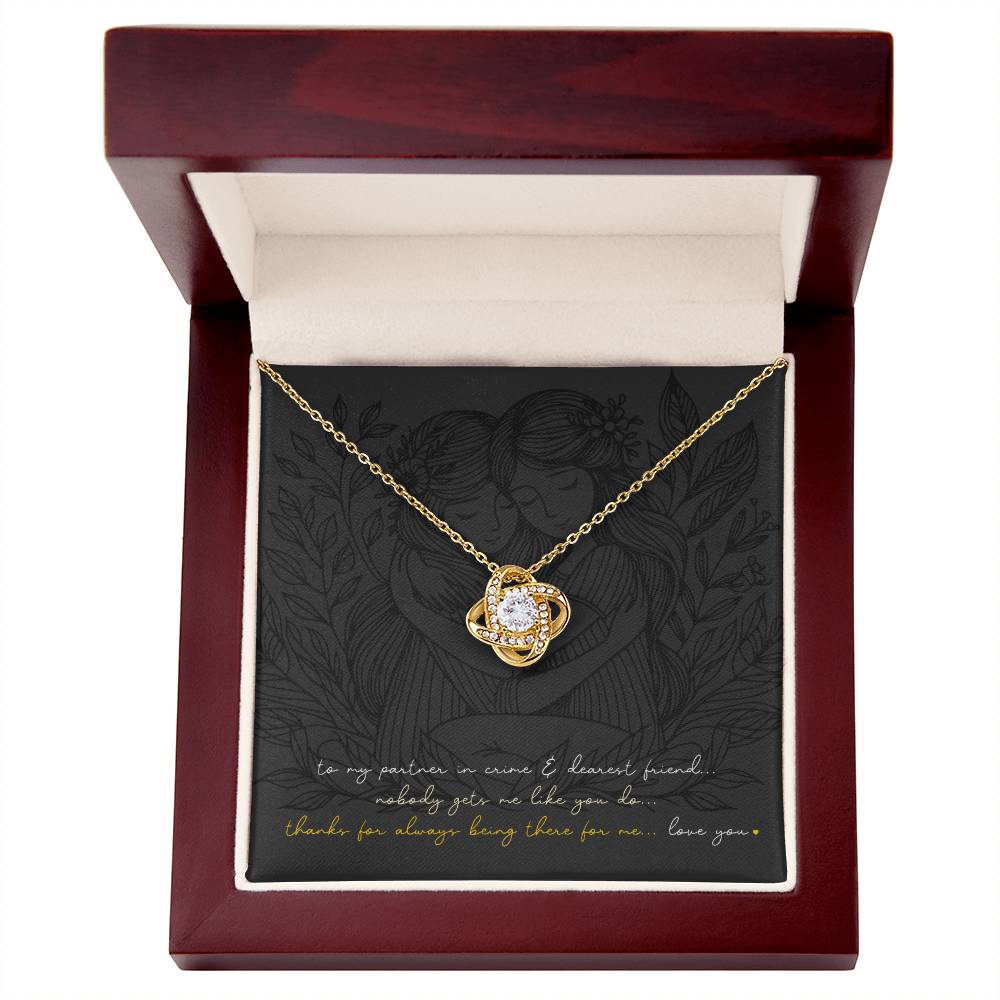 Love Knot Necklace: Personalized (optional) for sisters, besties, & soul mates!