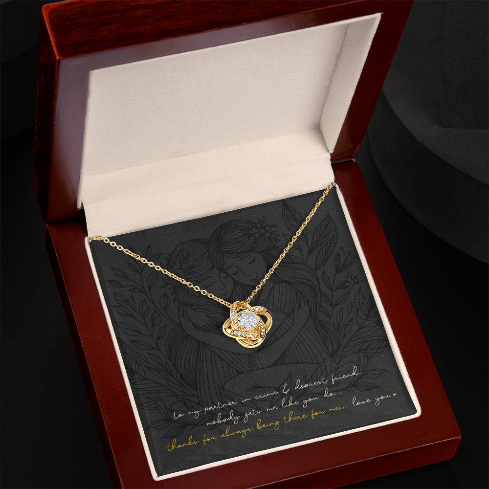 Love Knot Necklace: Personalized (optional) for sisters, besties, & soul mates!