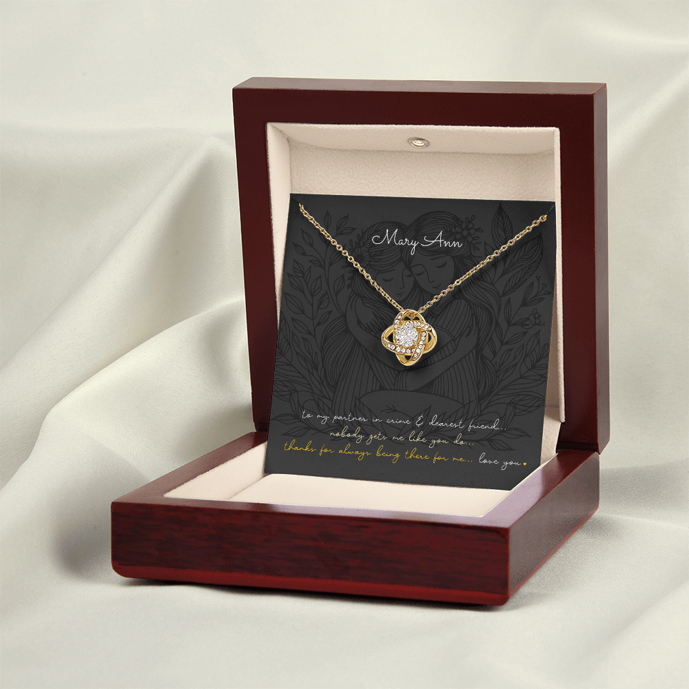 Love Knot Necklace: Personalized (optional) for sisters, besties, & soul mates!