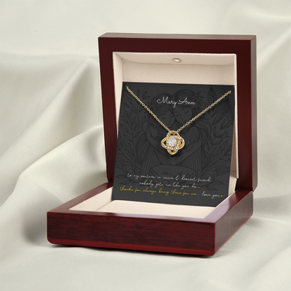 Love Knot Necklace: Personalized (optional) for sisters, besties, & soul mates!