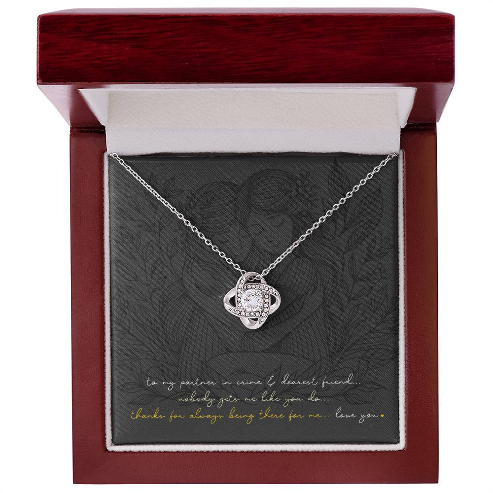 Love Knot Necklace: Personalized (optional) for sisters, besties, & soul mates!