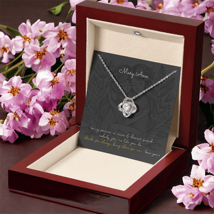 Love Knot Necklace: Personalized (optional) for sisters, besties, & soul mates!