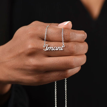 Custom Name Necklace: personalized gift for someone special | 18K gold finish