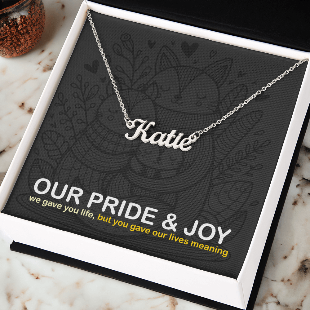 Custom Name Necklace: personalized gift for someone special | 18K gold finish
