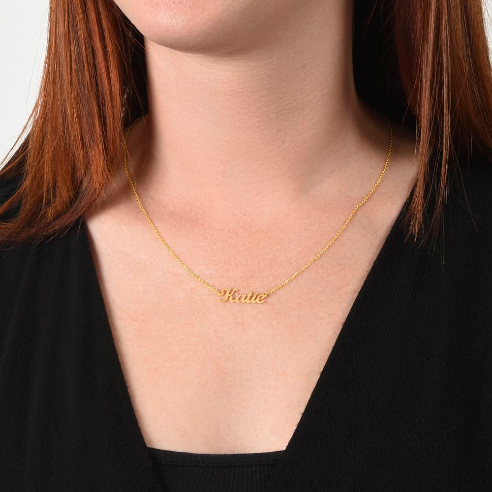Custom Name Necklace: personalized gift for someone special | 18K gold finish