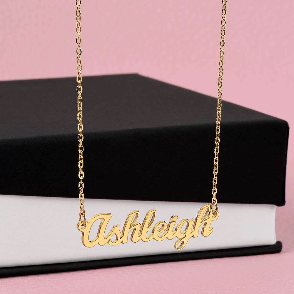 Custom Name Necklace: personalized gift for someone special | 18K gold finish
