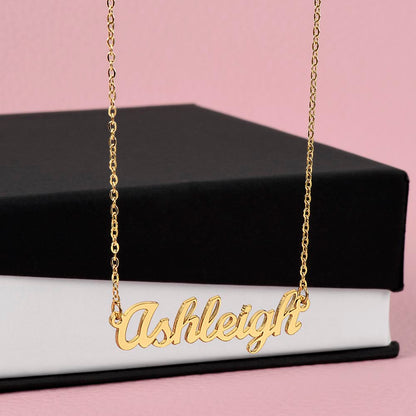Custom Name Necklace: personalized gift for someone special | 18K gold finish