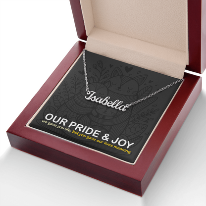 Custom Name Necklace: personalized gift for someone special | 18K gold finish