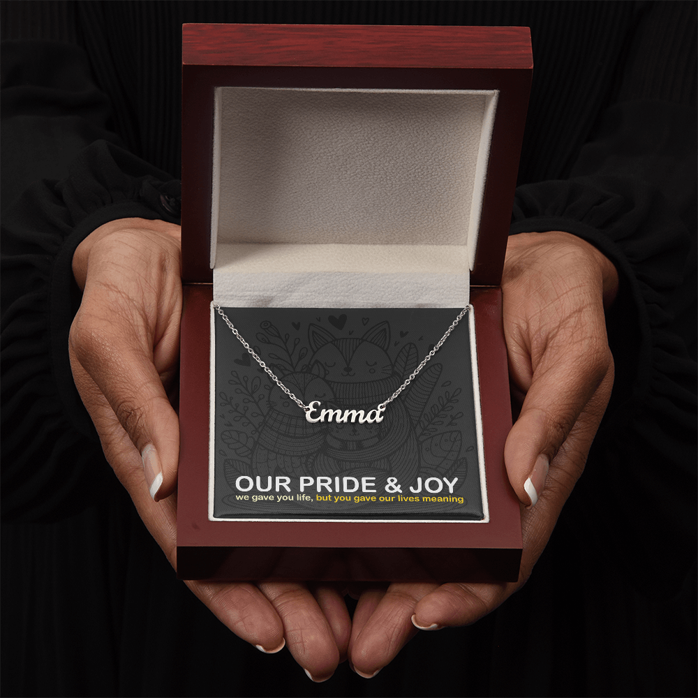 Custom Name Necklace: personalized gift for someone special | 18K gold finish