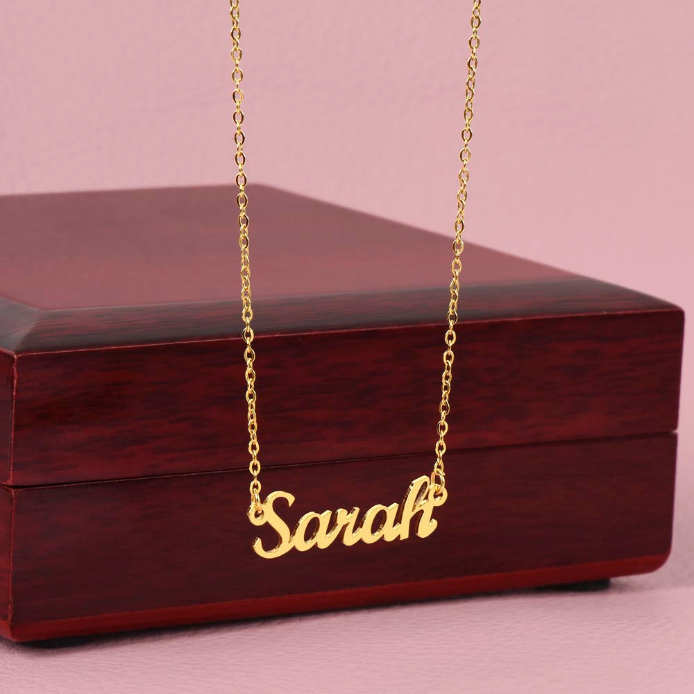 Custom Name Necklace: personalized gift for someone special | 18K gold finish