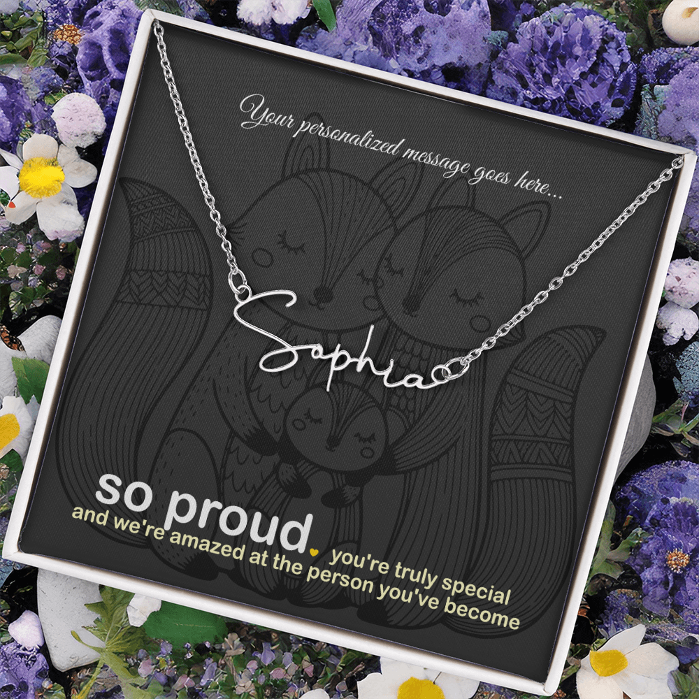 Signature Name Necklace: Personalized for that special someone | 18K gold finish