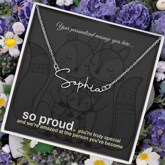 Signature Name Necklace: Personalized for that special someone | 18K gold finish
