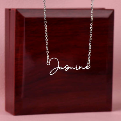 Signature Name Necklace: Personalized for that special someone | 18K gold finish