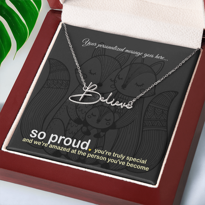 Signature Name Necklace: Personalized for that special someone | 18K gold finish
