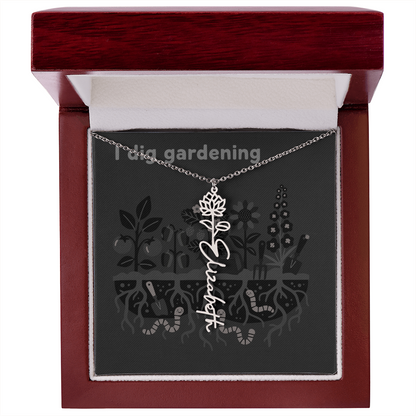 Birth Flower Name Necklace: For the special flower in your life! | 18K gold finish