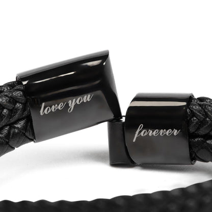 Love You Forever: Engraved Men's Bracelet Appreciation Gift