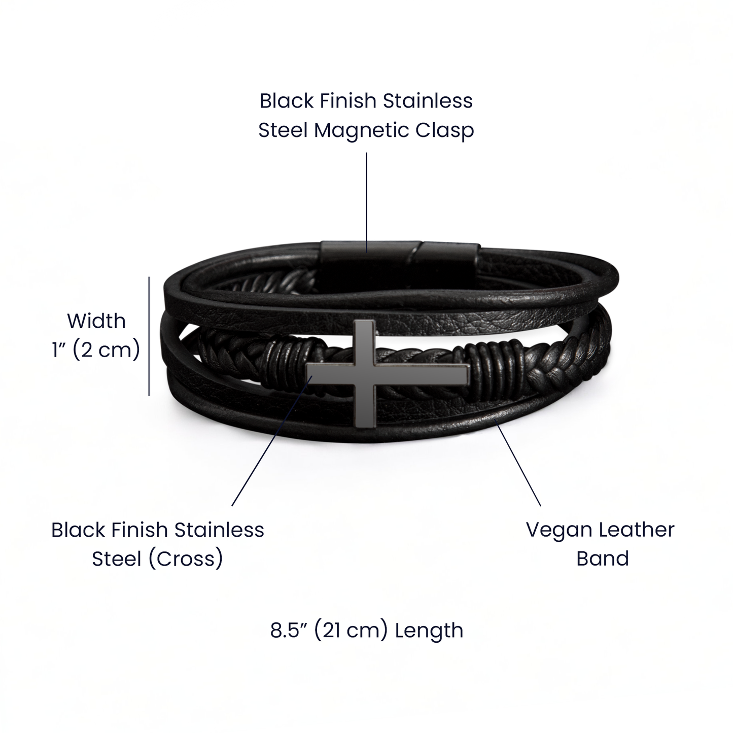Men's Cross Bracelet: A heartfelt gift of appreciation