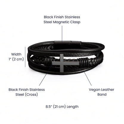 Men's Cross Bracelet: A heartfelt gift of appreciation