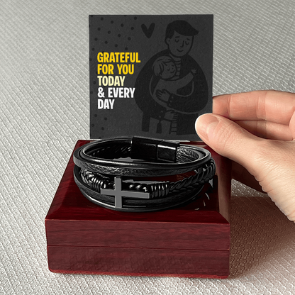 Men's Cross Bracelet: A heartfelt gift of appreciation