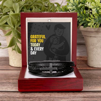 Men's Cross Bracelet: A heartfelt gift of appreciation