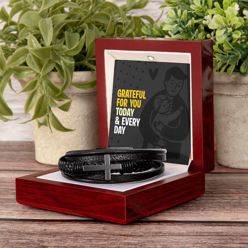 Men's Cross Bracelet: A heartfelt gift of appreciation