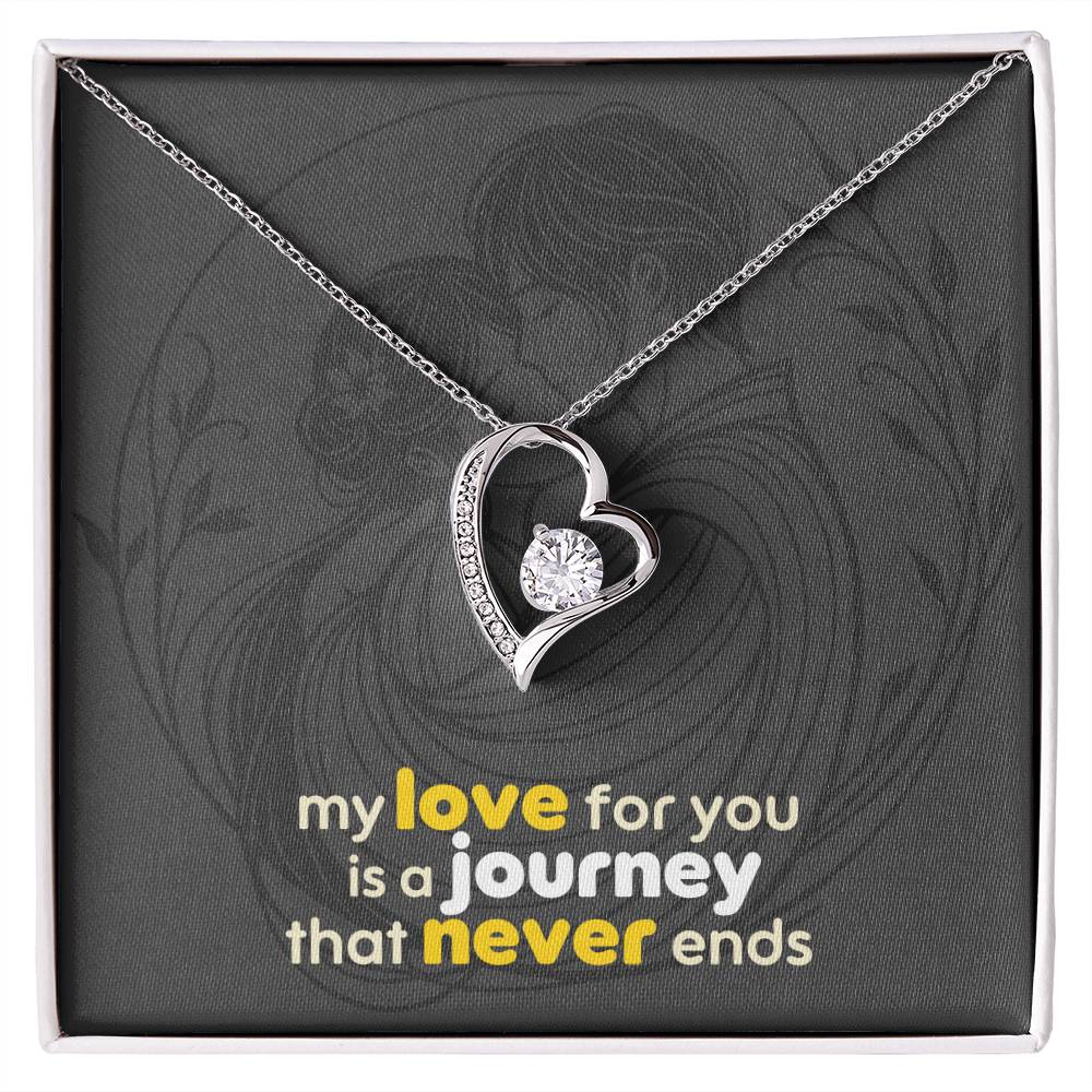 Forever Love Necklace: with Personalized message card (optional)
