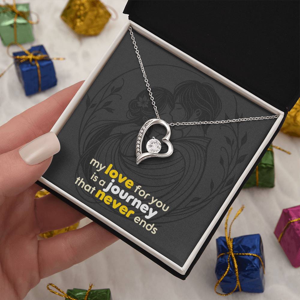 Forever Love Necklace: with Personalized message card (optional)