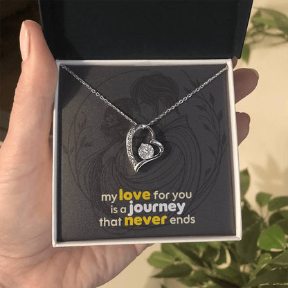 Forever Love Necklace: with Personalized message card (optional)