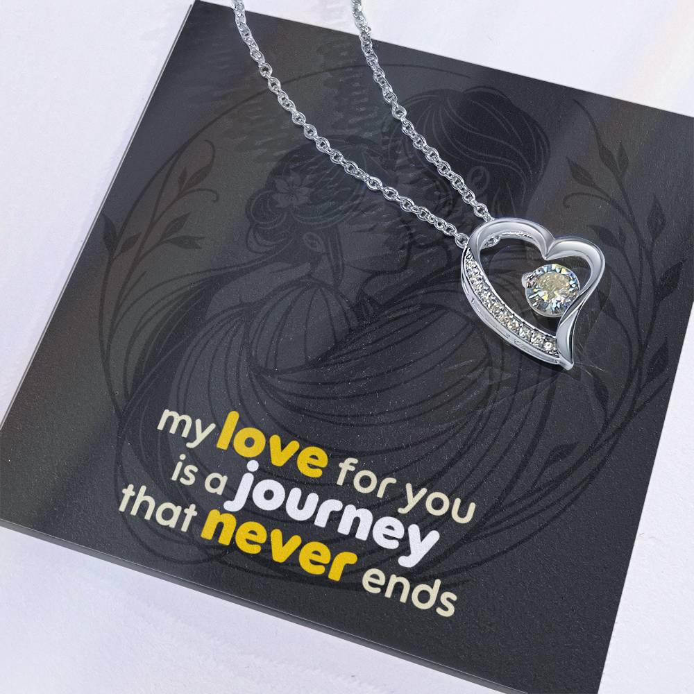 Forever Love Necklace: with Personalized message card (optional)