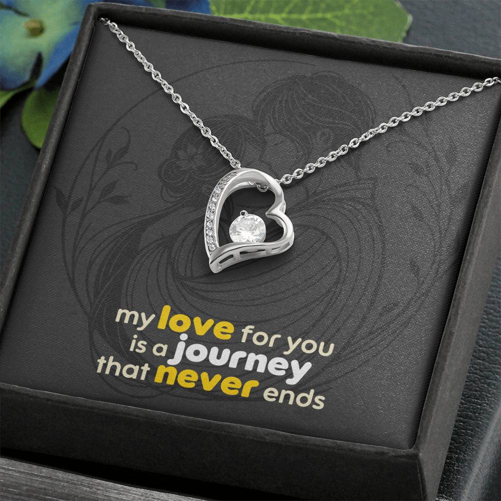Forever Love Necklace: with Personalized message card (optional)