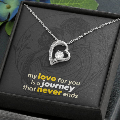 Forever Love Necklace: with Personalized message card (optional)
