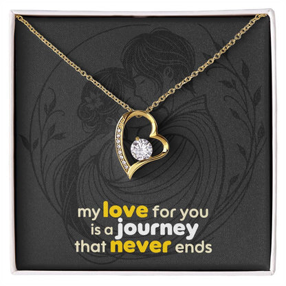 Forever Love Necklace: with Personalized message card (optional)