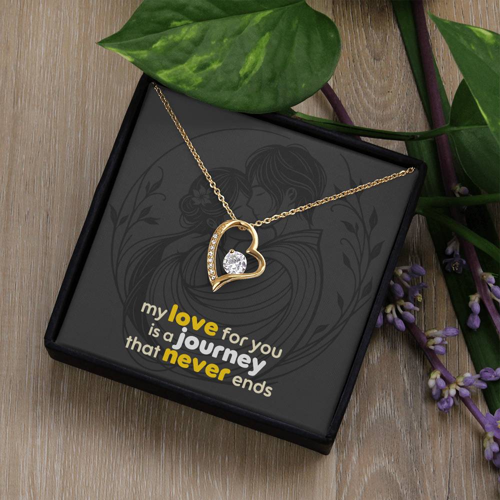 Forever Love Necklace: with Personalized message card (optional)