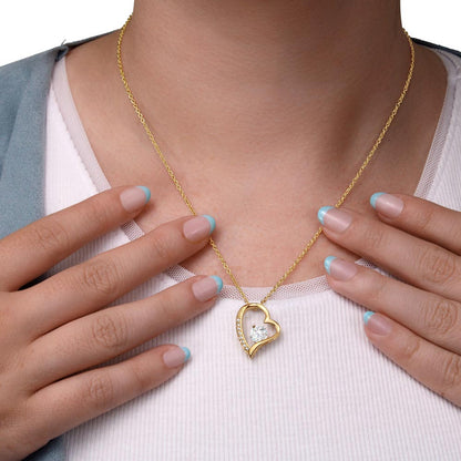 Forever Love Necklace: with Personalized message card (optional)