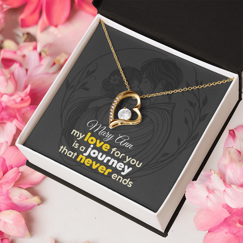 Forever Love Necklace: with Personalized message card (optional)